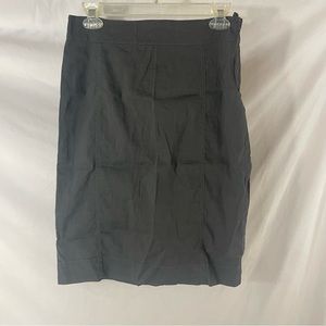 Eileen Fisher Gray Linen Blend Pencil Skirt